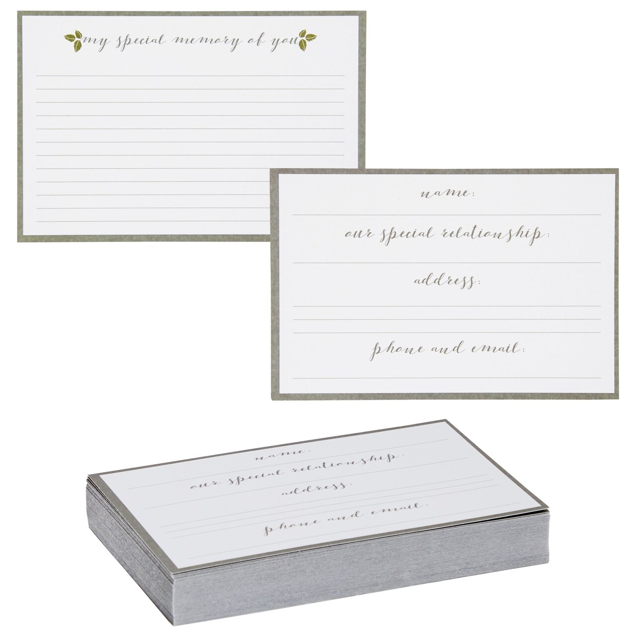 Memory Note Cards 60 Pack Blank Sympathy Cards, Share a Memory Card for Celebration of ...