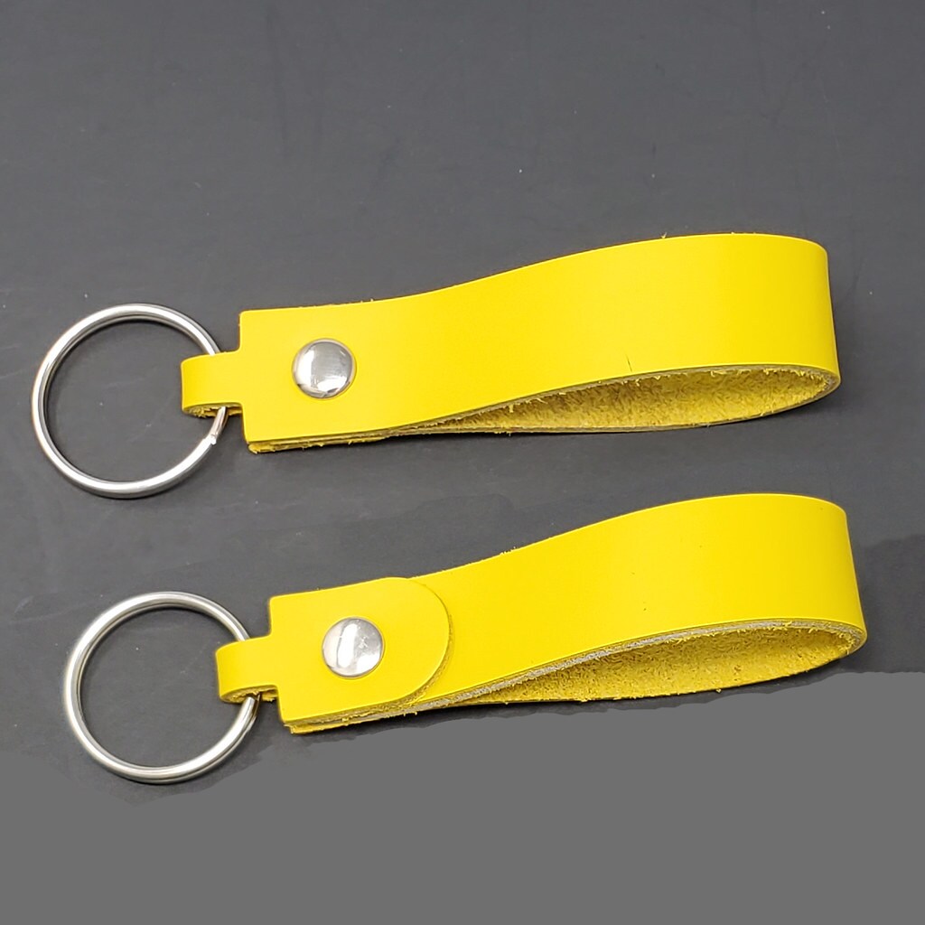 Key Fob Kit Leather Key Fobs Blanks With Key Rings Leather Keychain for DIY Laser  Engraving Supplies Gifts 4 Colors 