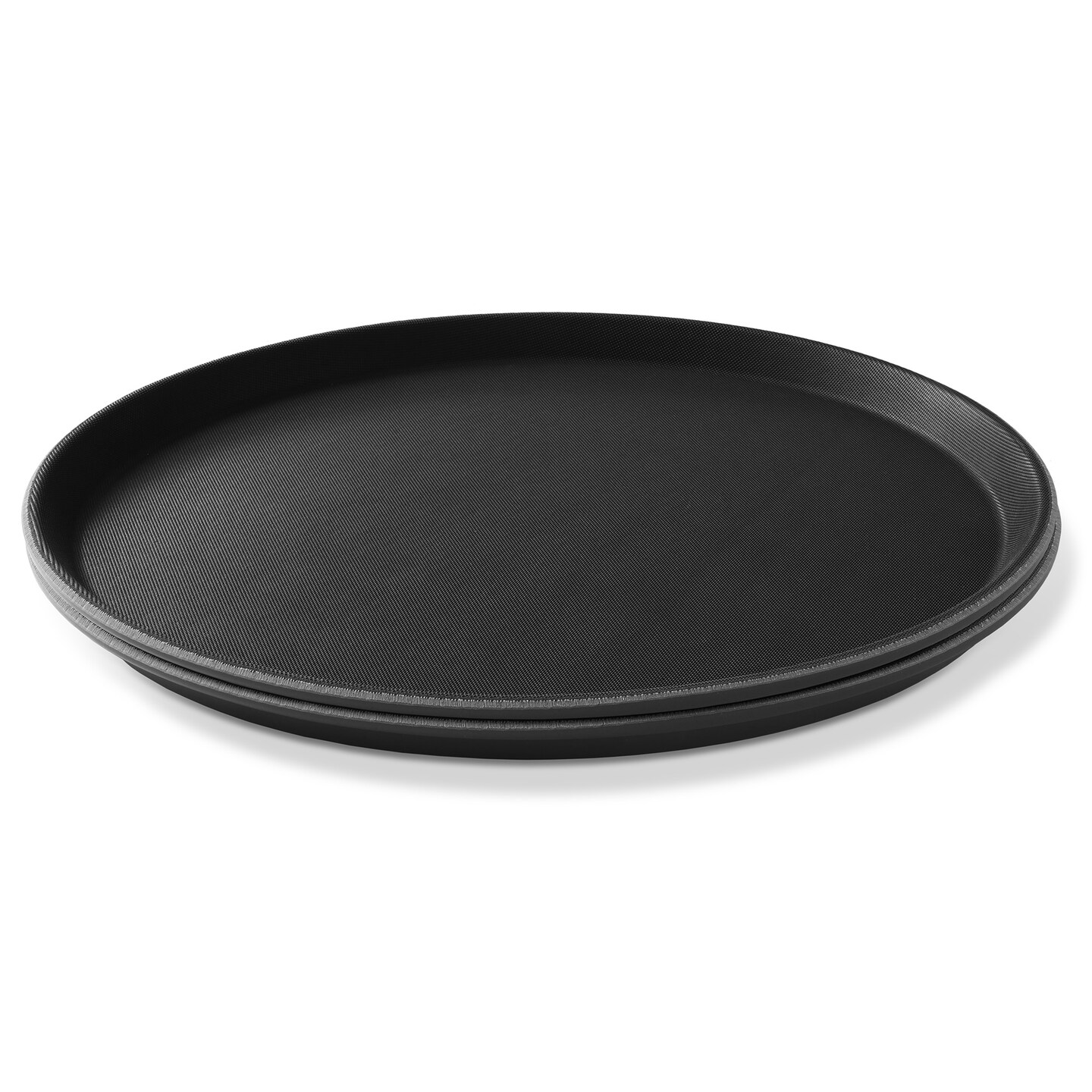 Jubilee Round Restaurant Serving Trays (Set of 2) - NSF Certified Non-Slip Food Service Tray