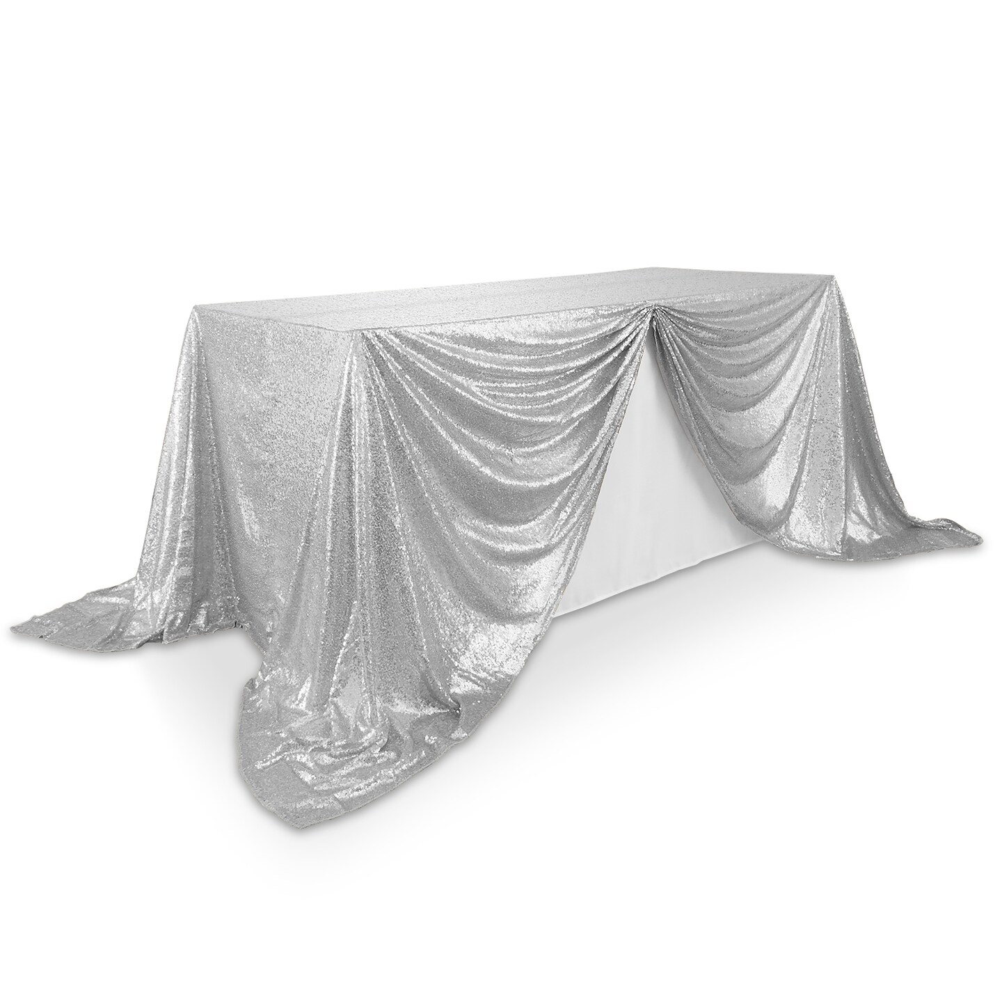 Lann&#x27;s Linens Sequin Tablecloths, Overlay Covers and Table Runners