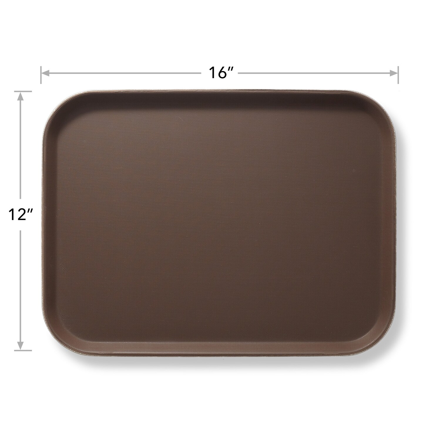 Jubilee (Set of 4) Rectangular Restaurant Serving Trays - NSF Certified Non-Slip Food Service Tray