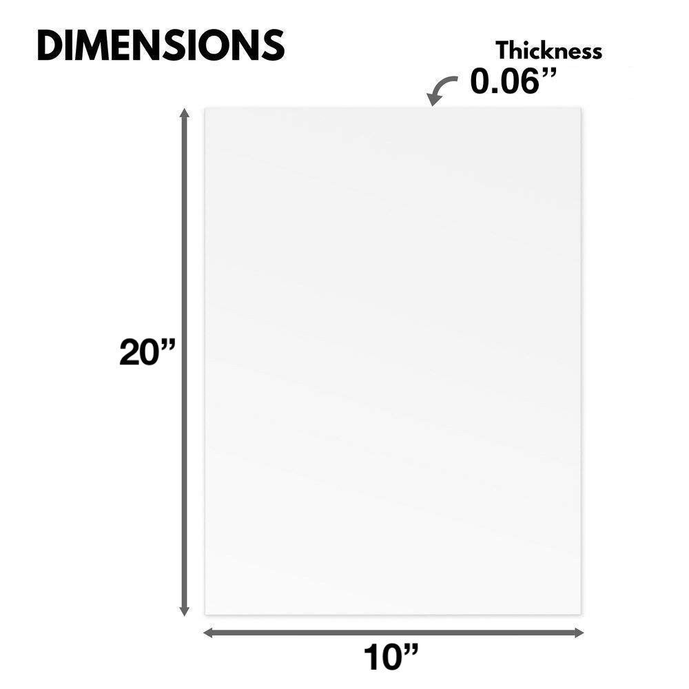 Clear Plexiglass Styrene Sheets (10-pack)