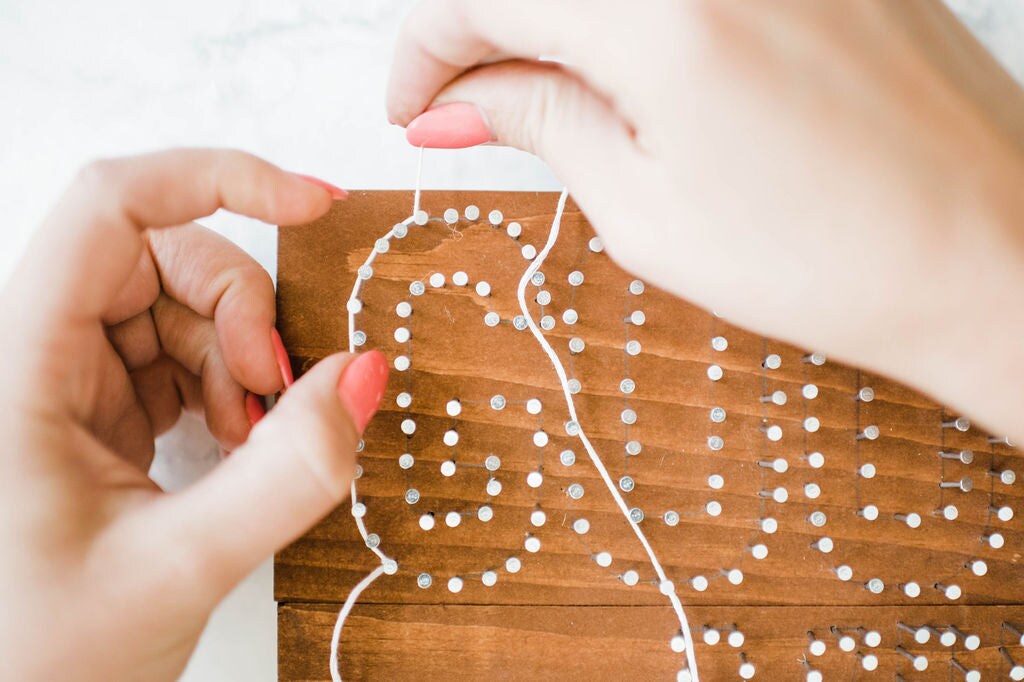 String Art Wood Sign Kit