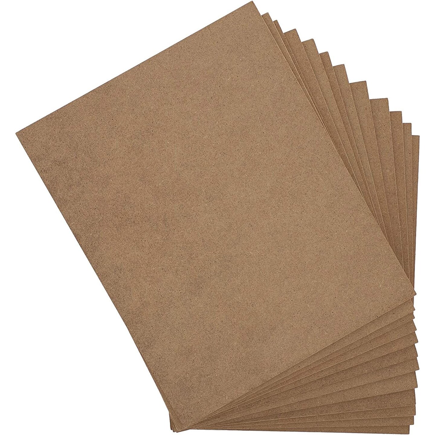 0.25&#x22; Thick Blank MDF Chipboard Sheets for Painting, Arts and Crafts (8 x 10 In, 12 Pack)