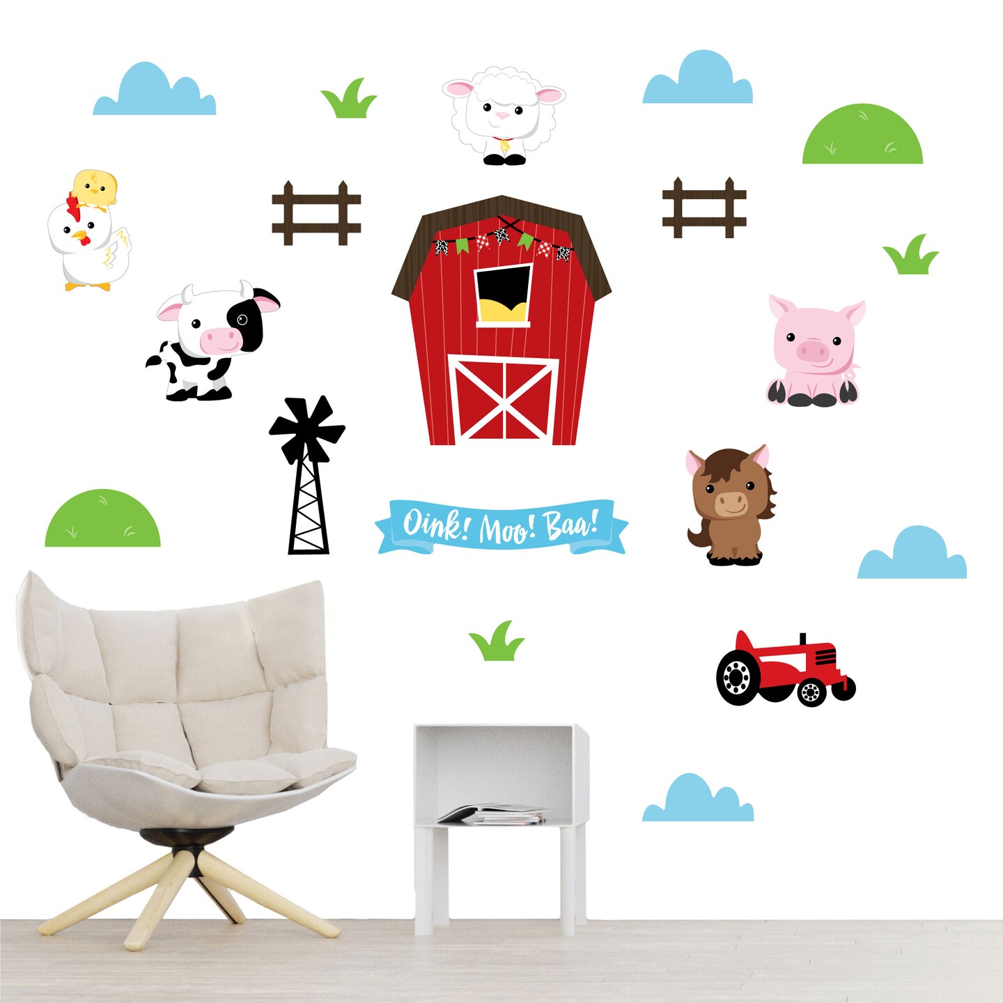 Farm online wall stickers