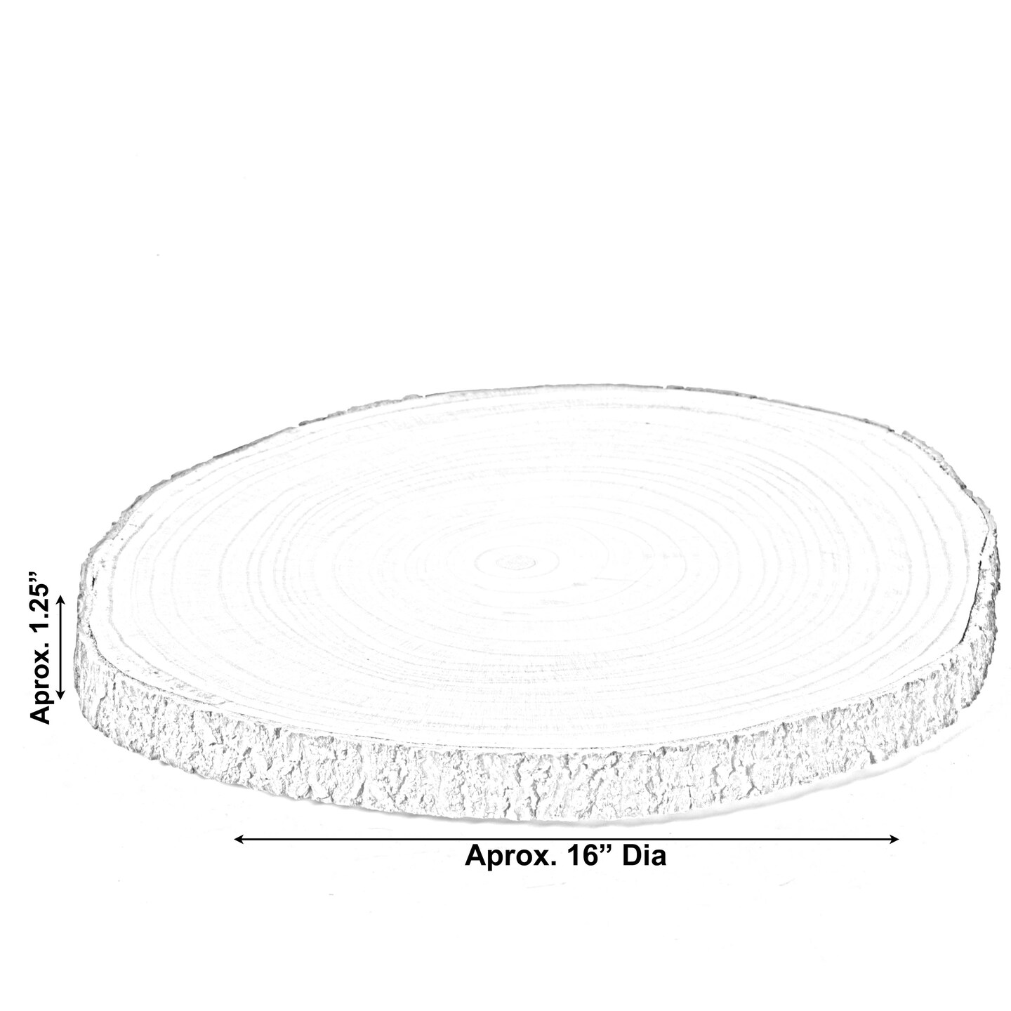 Barky Natural Wood Slabs Rustic Ornament Slice Tray Table Charger