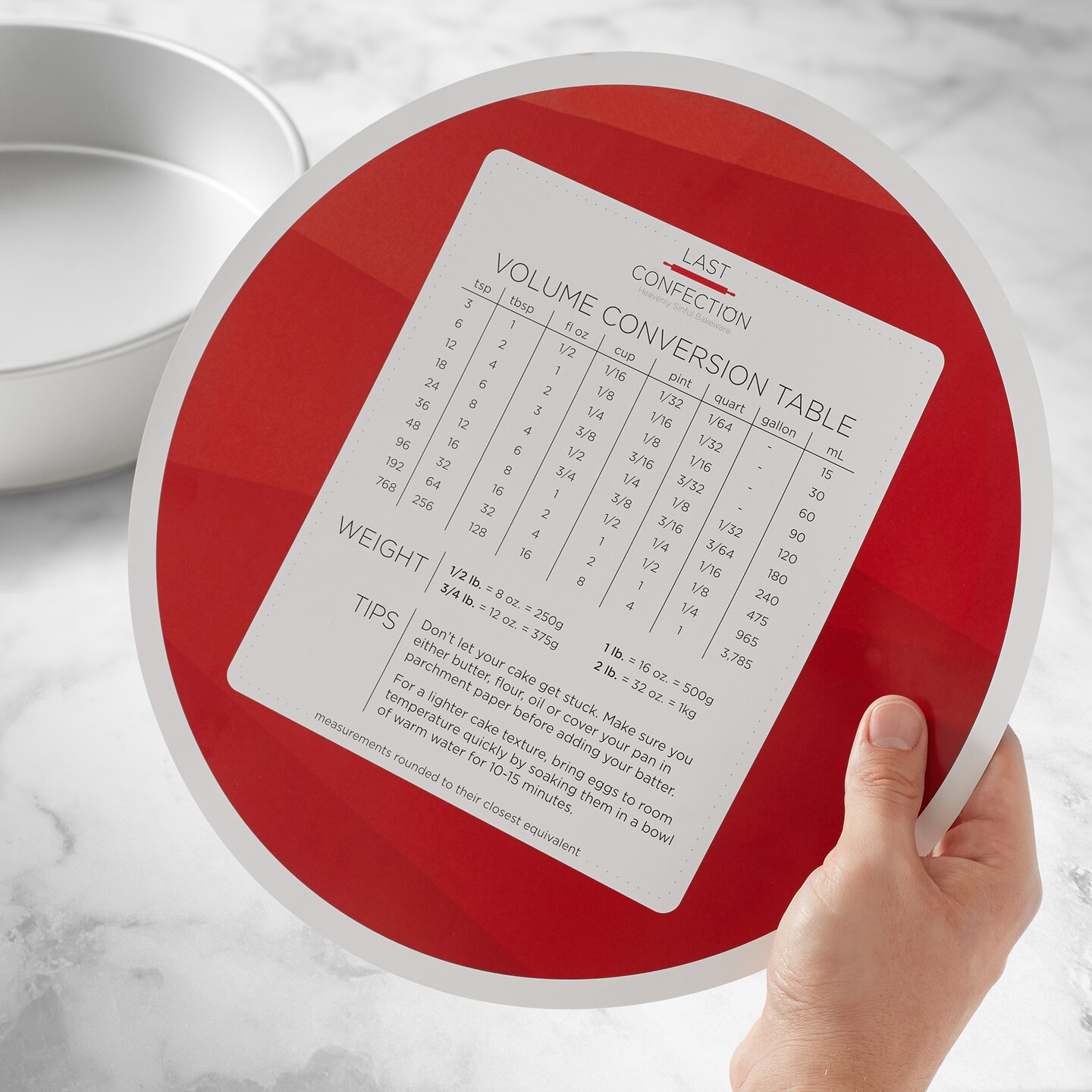 Last Confection Aluminum 2-Piece Round Cake Pan Sets - Professional Bakeware