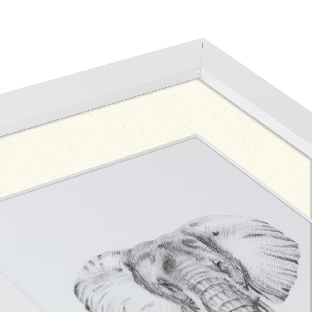 ArtToFrames Collage Photo Picture Frame with 3 - 3.5x5 inch Openings, Framed in White with Over 62 Mat Color Options and Regular Glass (CSM-3966-29)