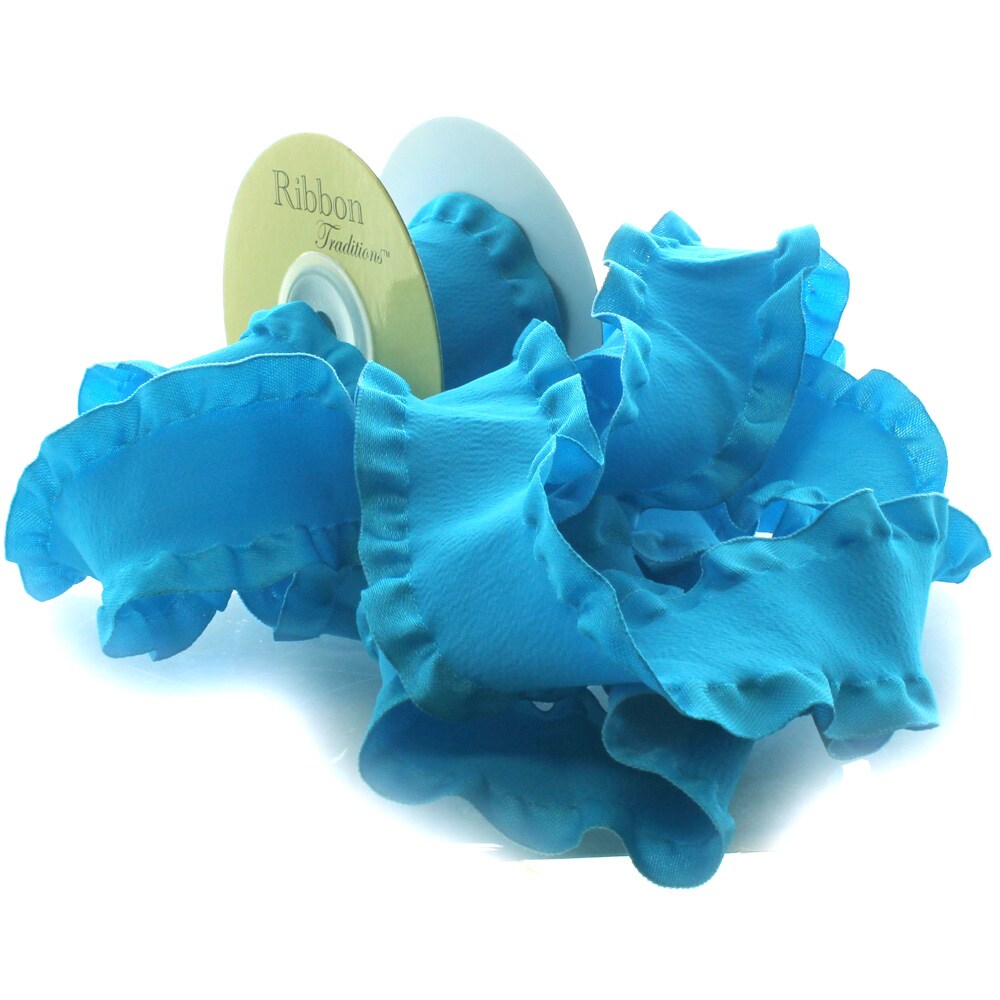 Satin Ruffle Ribbon 1.5