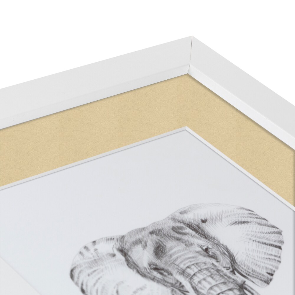 ArtToFrames Collage Photo Picture Frame with 5 - 5x7 inch Openings, Framed in White with Over 62 Mat Color Options and Plexi Glass (CSM-3966-152)
