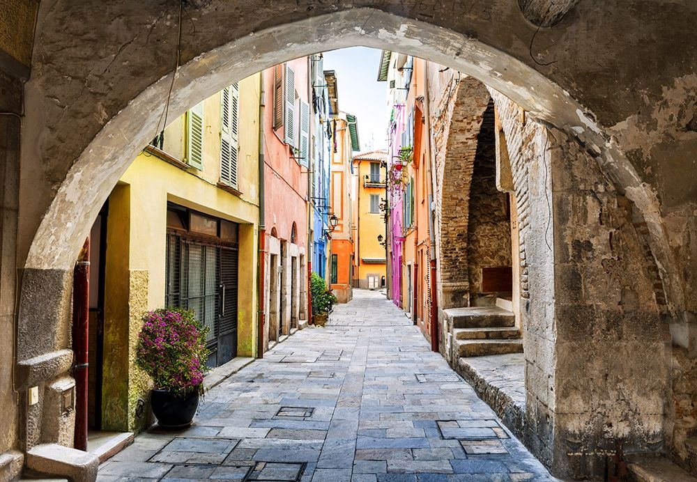 French Riviera Street Scene Poster Print by Elena Elisseeva # FAF1650