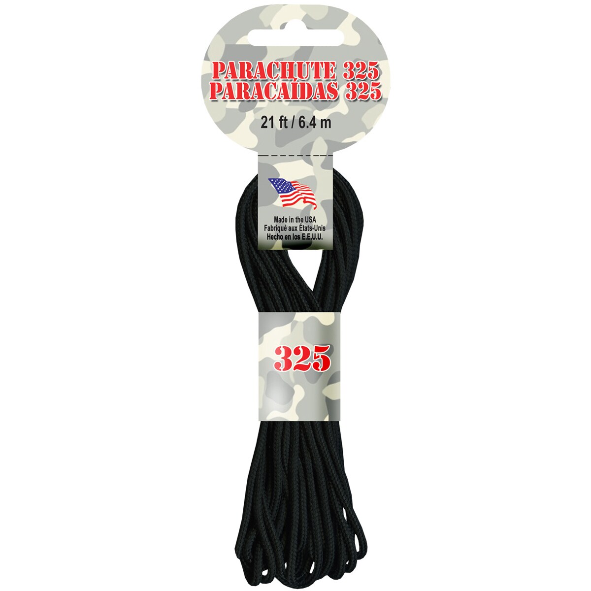 Pepperell Braiding Parachute Cord 3mmx21 Black Michaels