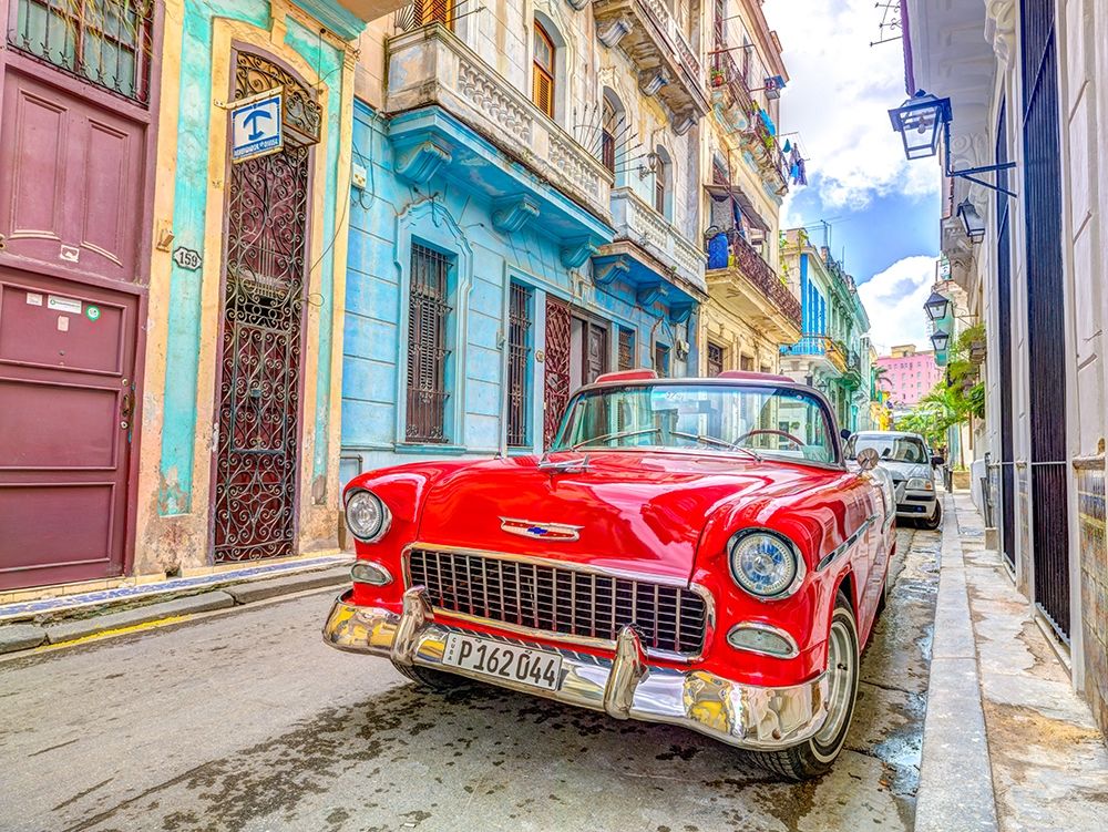 Vintage car on street of Havana, Cuba Poster Print by Assaf Frank - Item # VARPDXAF201801272578X
