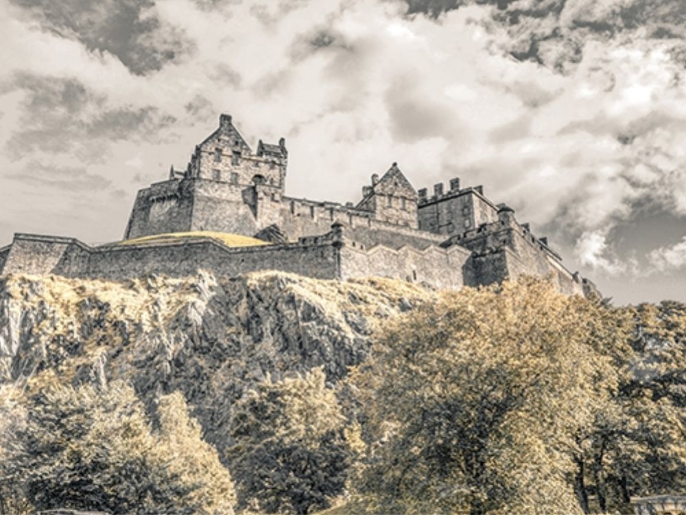 Edinburgh Castle, FTBR-1863 Poster Print by Assaf Frank - Item # VARPDXAF20121004245XC01