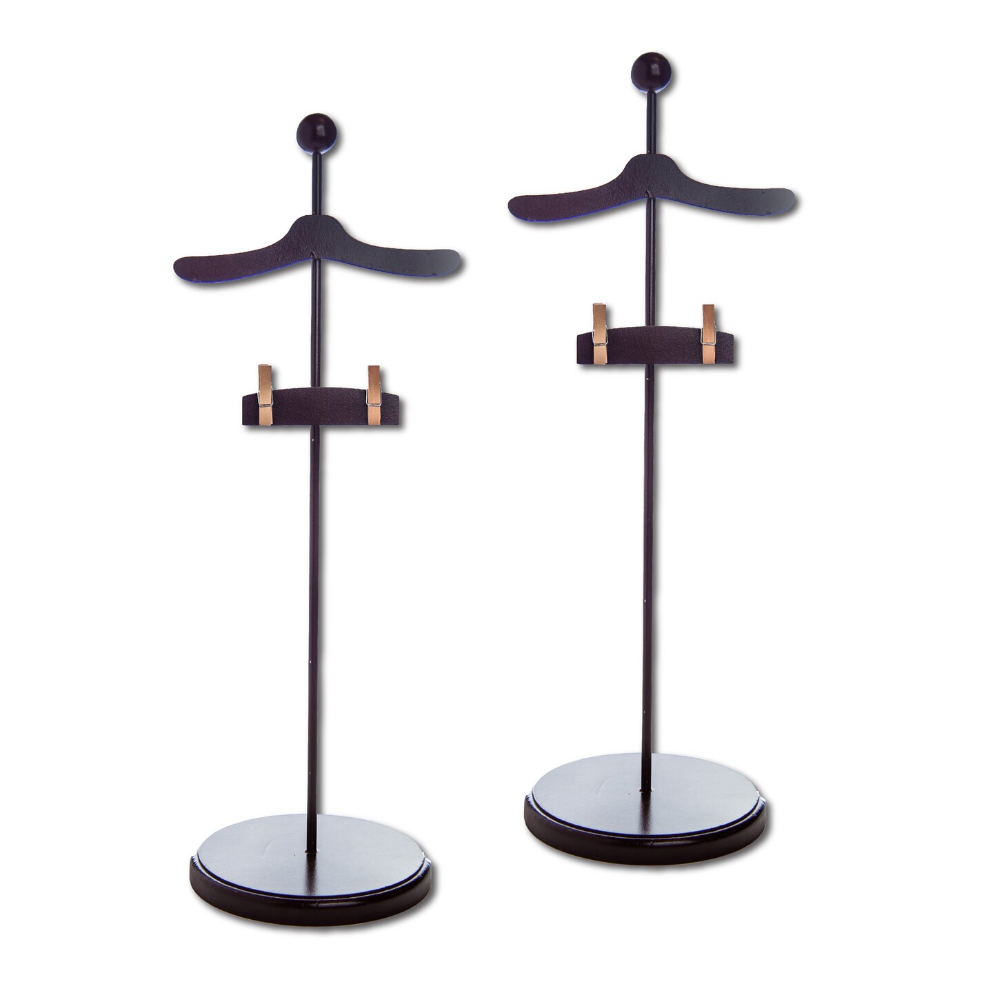 The Queen’s Treasures 18 In Doll 2 pc Wood Doll Clothing Display Stands