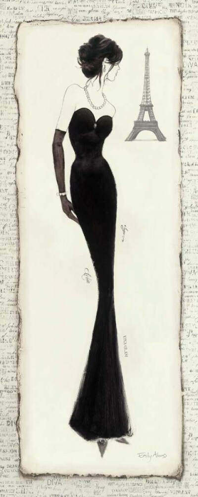Elegance Diva II Poster Print by Emily Adams - Item # VARPDX10889