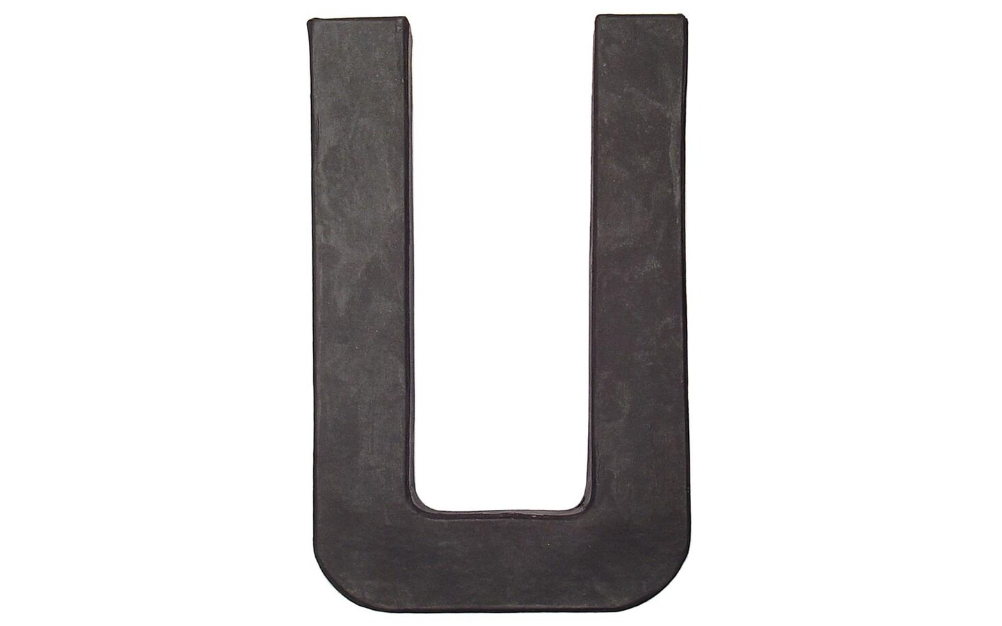 Pa Paper Mache 8&#x22; Letter U Black