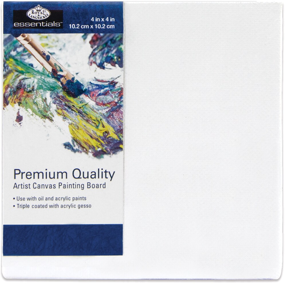 Royal Langnickel essentials(TM) Premium Canvas Board-4&#x22;x4&#x22;