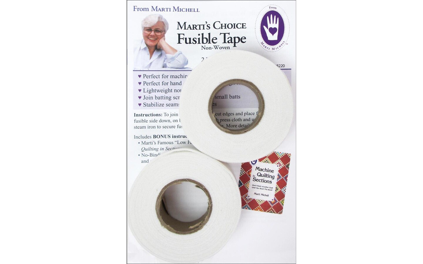 Marti Michell Fusible Tape 1&#x22;x 30yd 2 Rolls