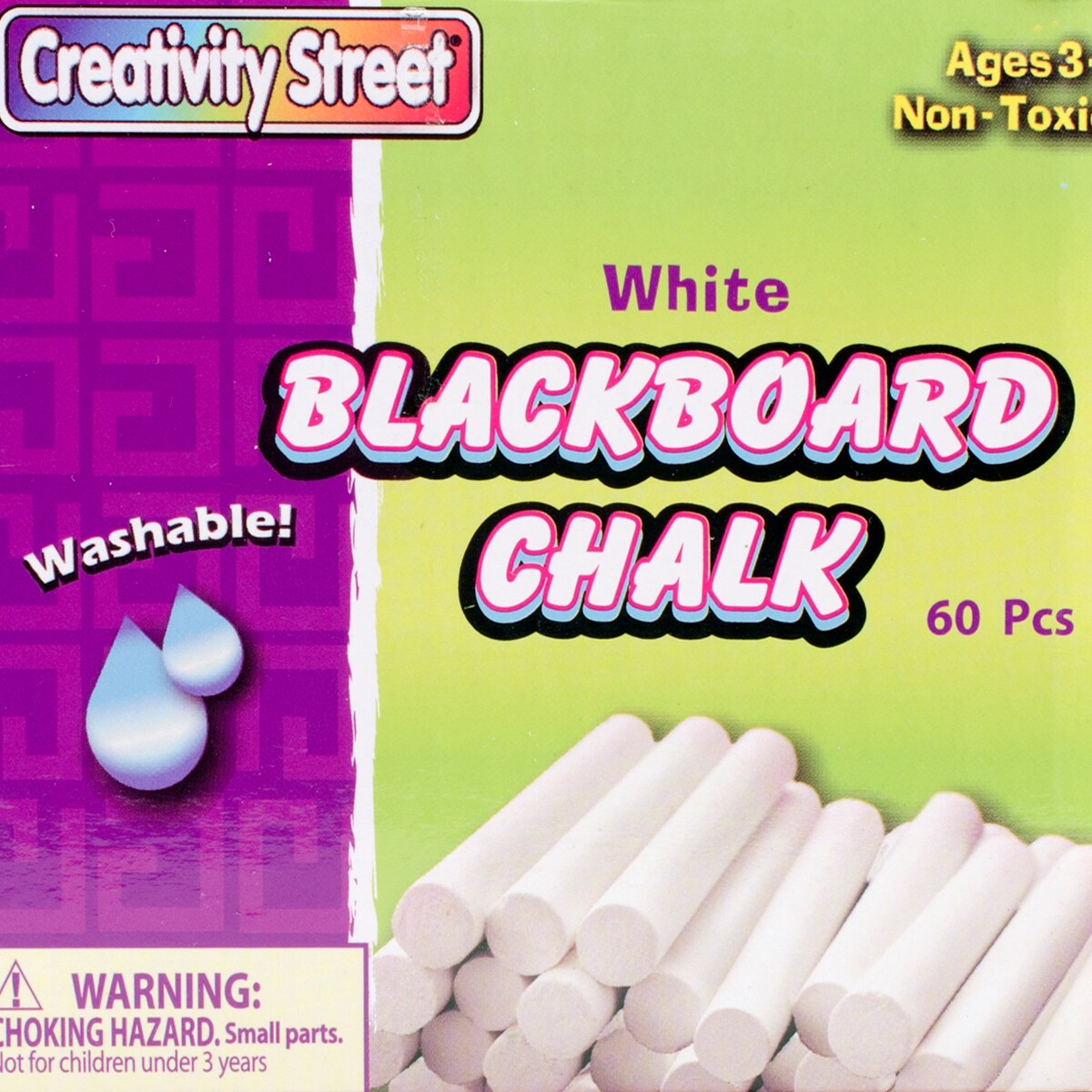 Creativity Street Blackboard Chalk Bucket 60/Pkg-White