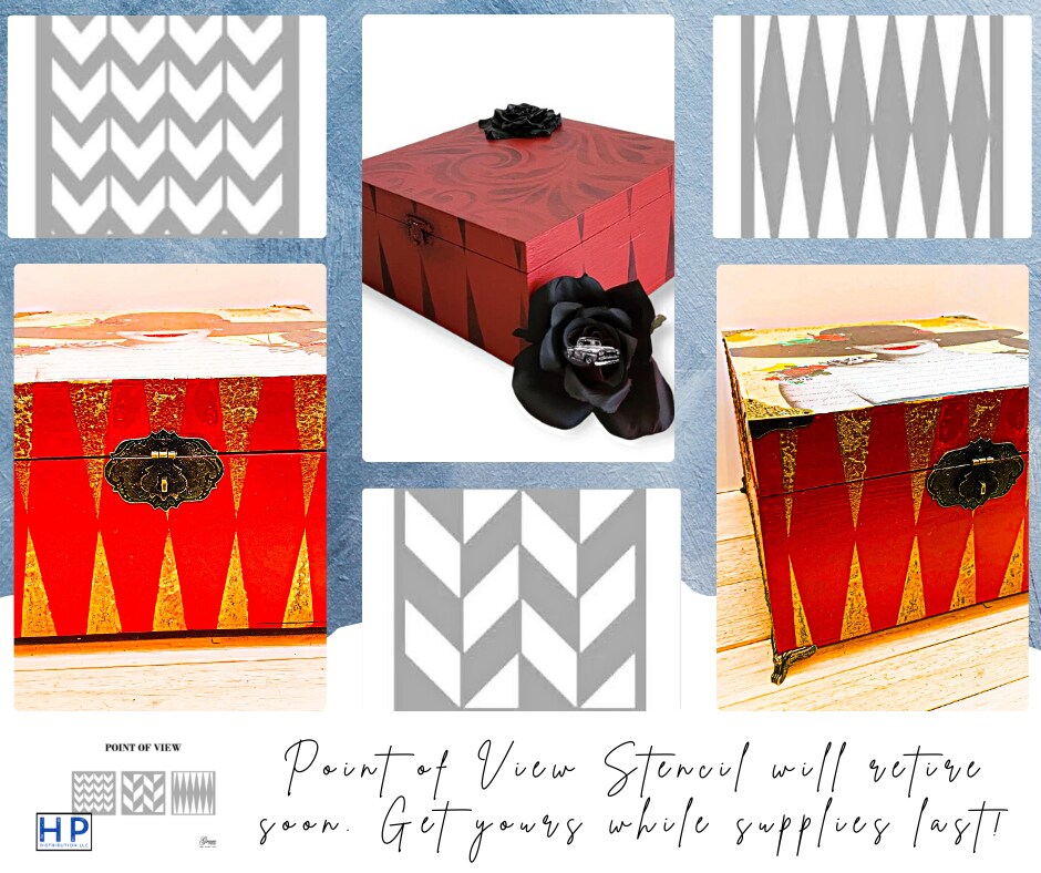 Zig Zag Stencil Point of View Designs