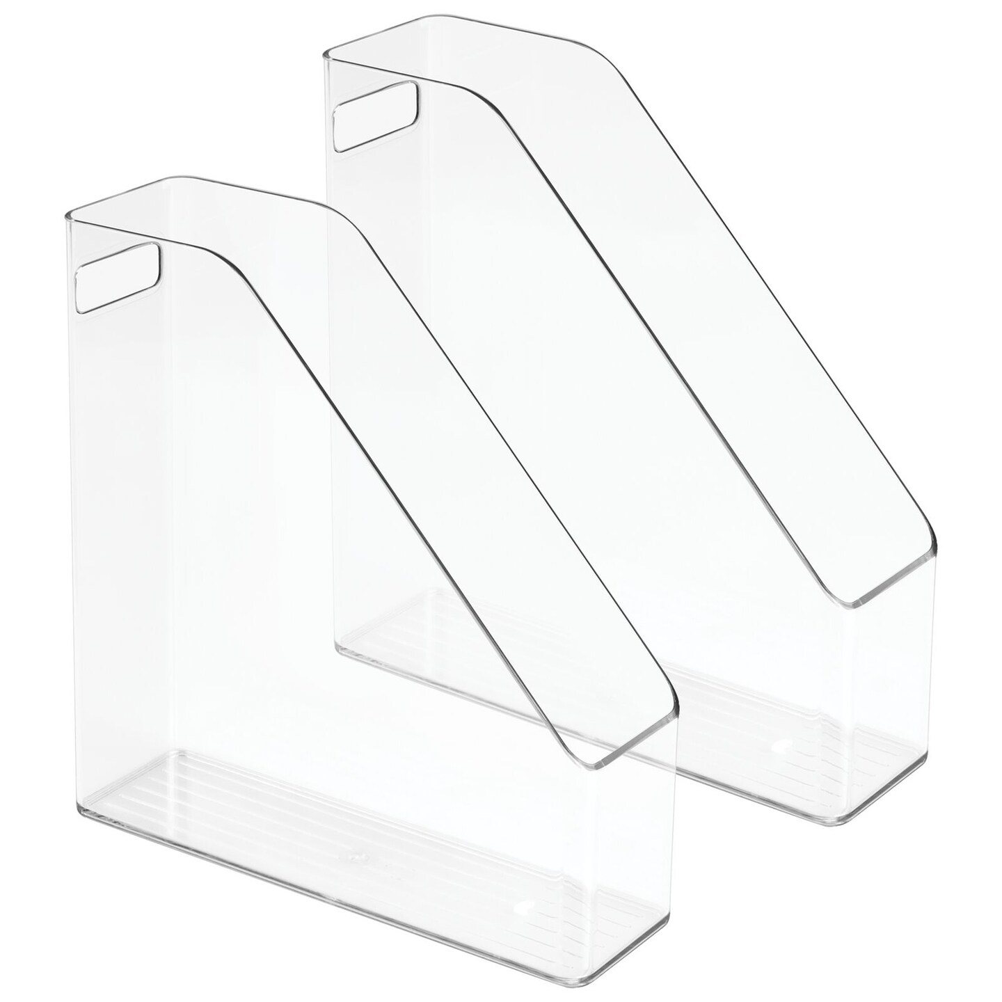 mDesign Plastic File Folder Bin, Office Desktop Organizer, 2 Pack Michaels