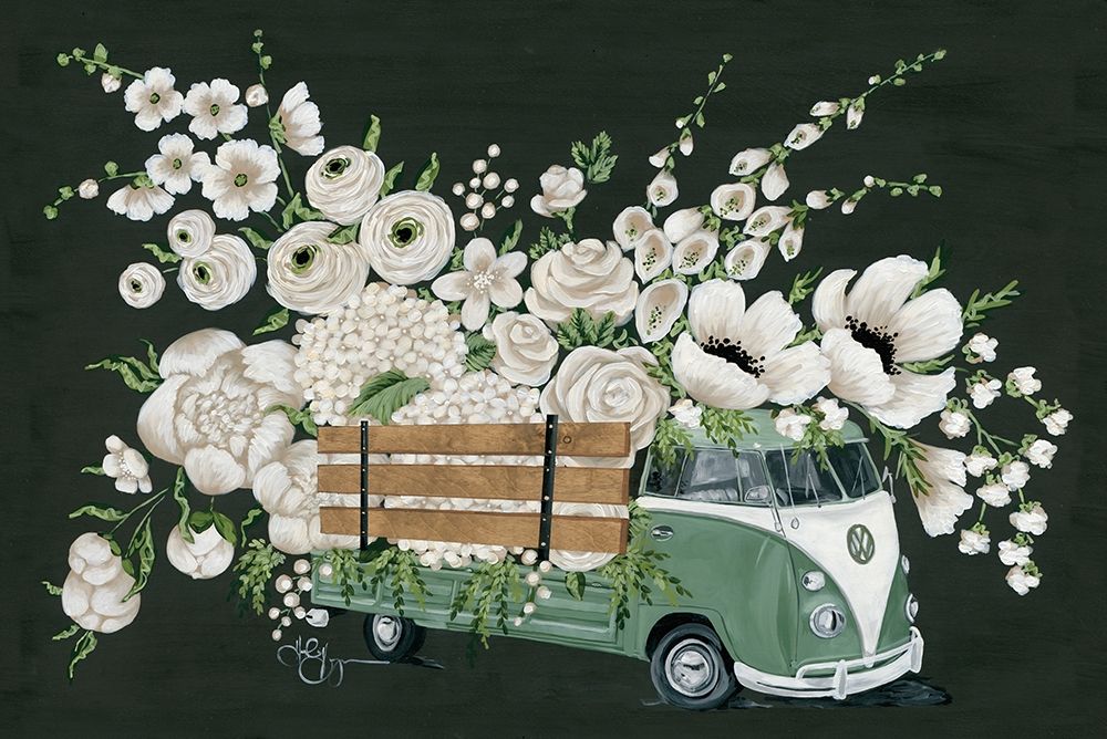 VW Bus Black Poster Print by Holllihocks Art Holllihocks Art - Item # VARPDXHH133