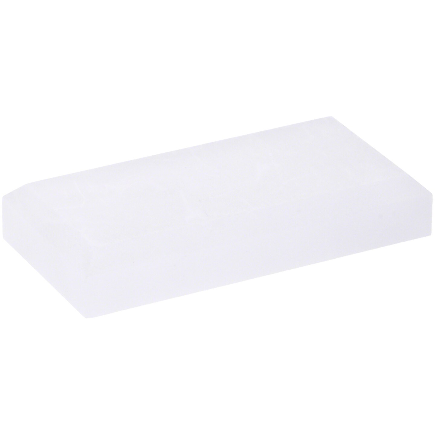 Plymor Frosted Acrylic Rectangular Beveled Display Base, 4&#x22; W x 2&#x22; D x 0.75&#x22; H