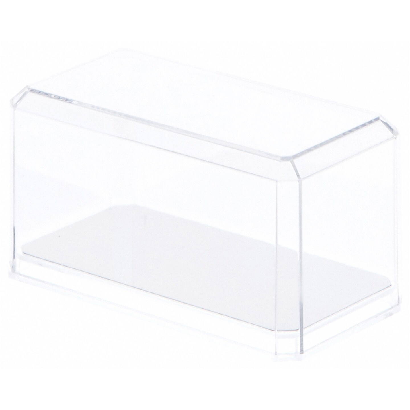 Pioneer Plastics 164CD-UV Clear Plastic Display Case for 1:64 Scale Cars (Mirrored, UV Resistant), 3.5&#x22; W x 1.625&#x22; D x 1.75&#x22; H (Mailer Box)