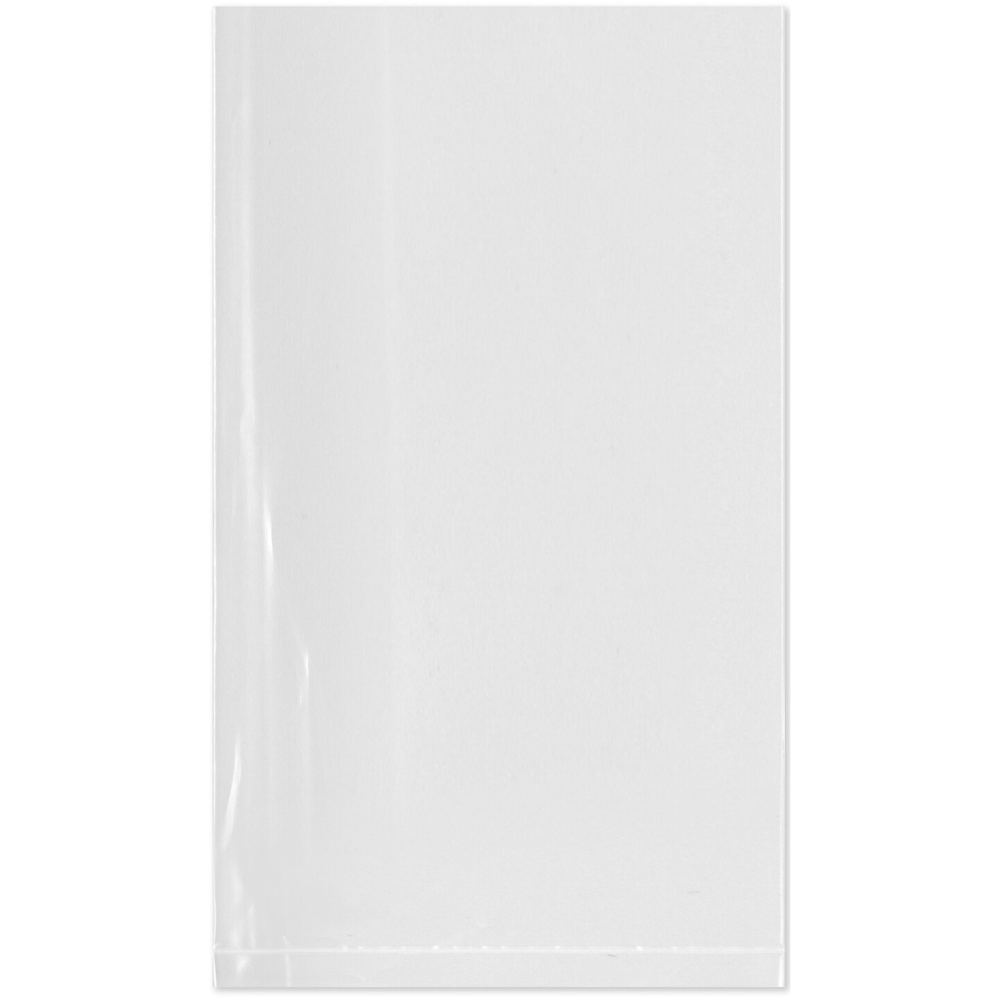 Plymor 7&#x22; x 12&#x22;, 2 Mil Flat Open Clear Plastic Poly Bags