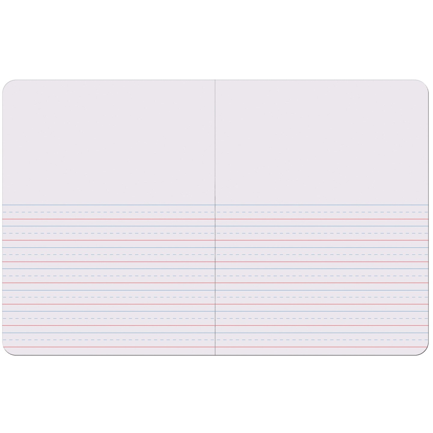 Primary Composition Book, Book Bound, D&#x27;Nealian/Zaner-Bloser, 1/2&#x22; x 1/4&#x22; x 1/4&#x22; Picture Story Ruled, 9-3/4&#x22; x 7-1/2&#x22;, 100 Sheets, Pack of 6