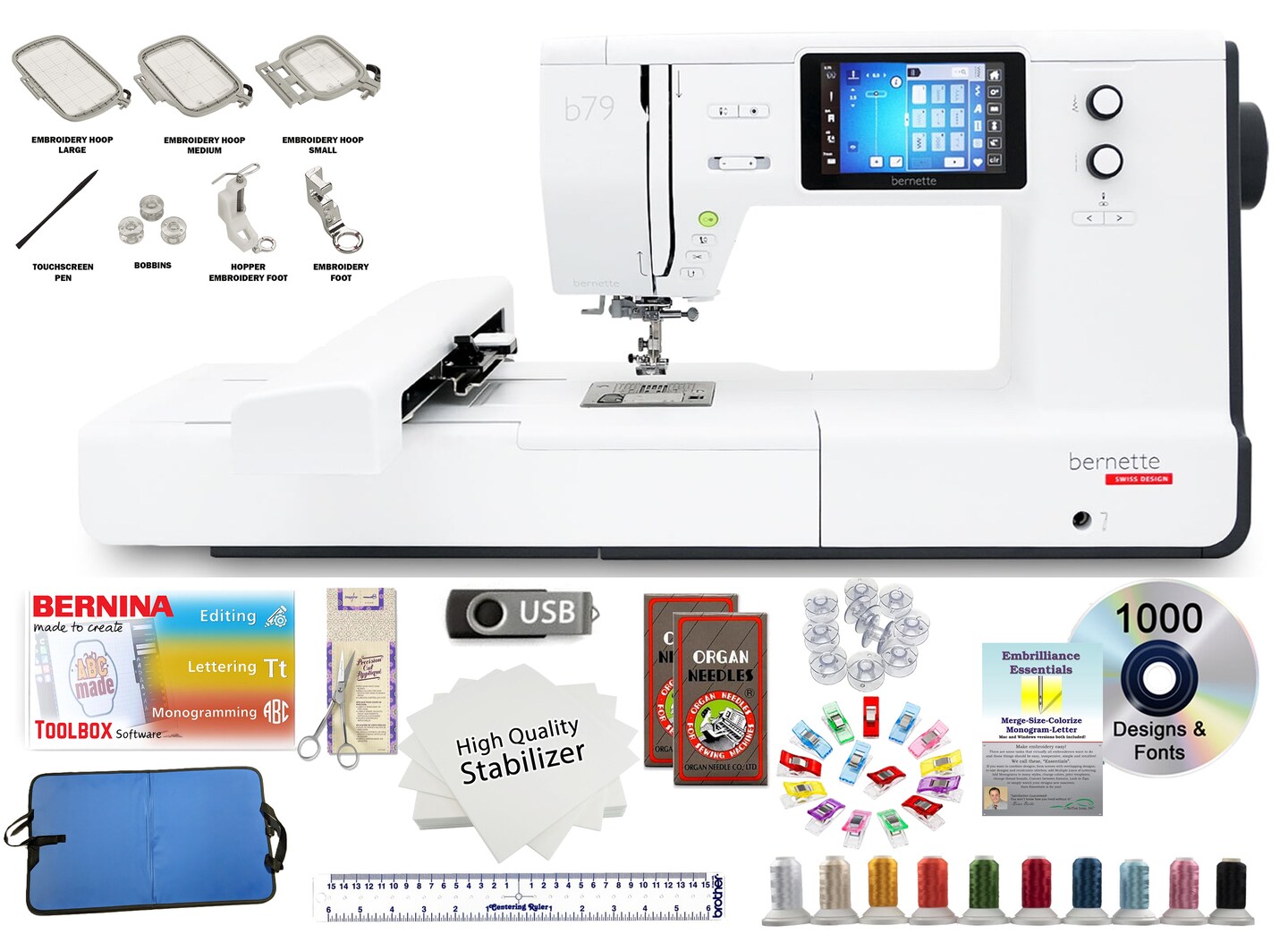 Bernette b79 Swiss Design Computerized Sewing &#x26; Embroidery Machine