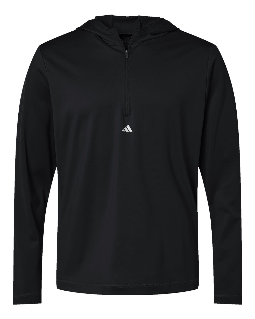 Adidas® Lightweight Performance Quarter-Zip Hooded Pullover