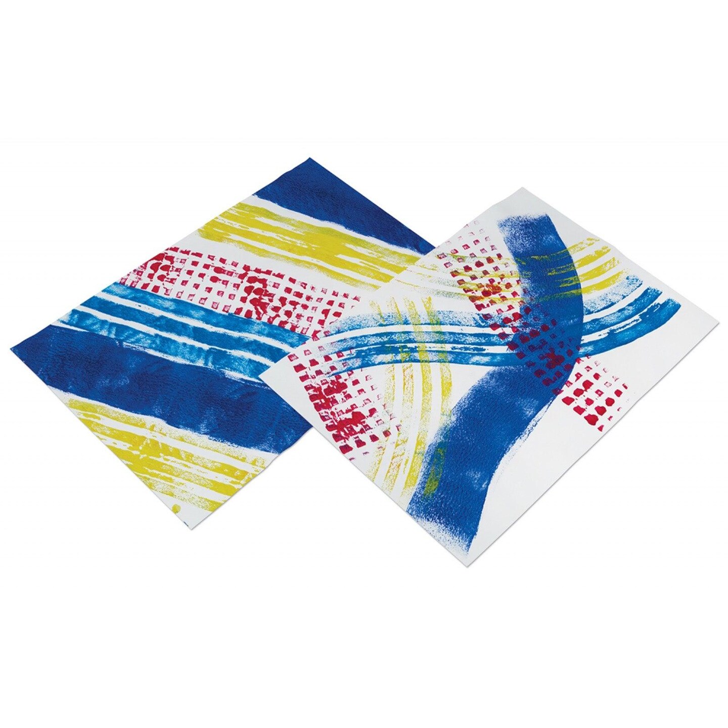Foam Pattern Rollers and Tray, 4 Assorted Patterns, 8-1/2&#x22; x 17&#x22; Tray, 5 Pieces