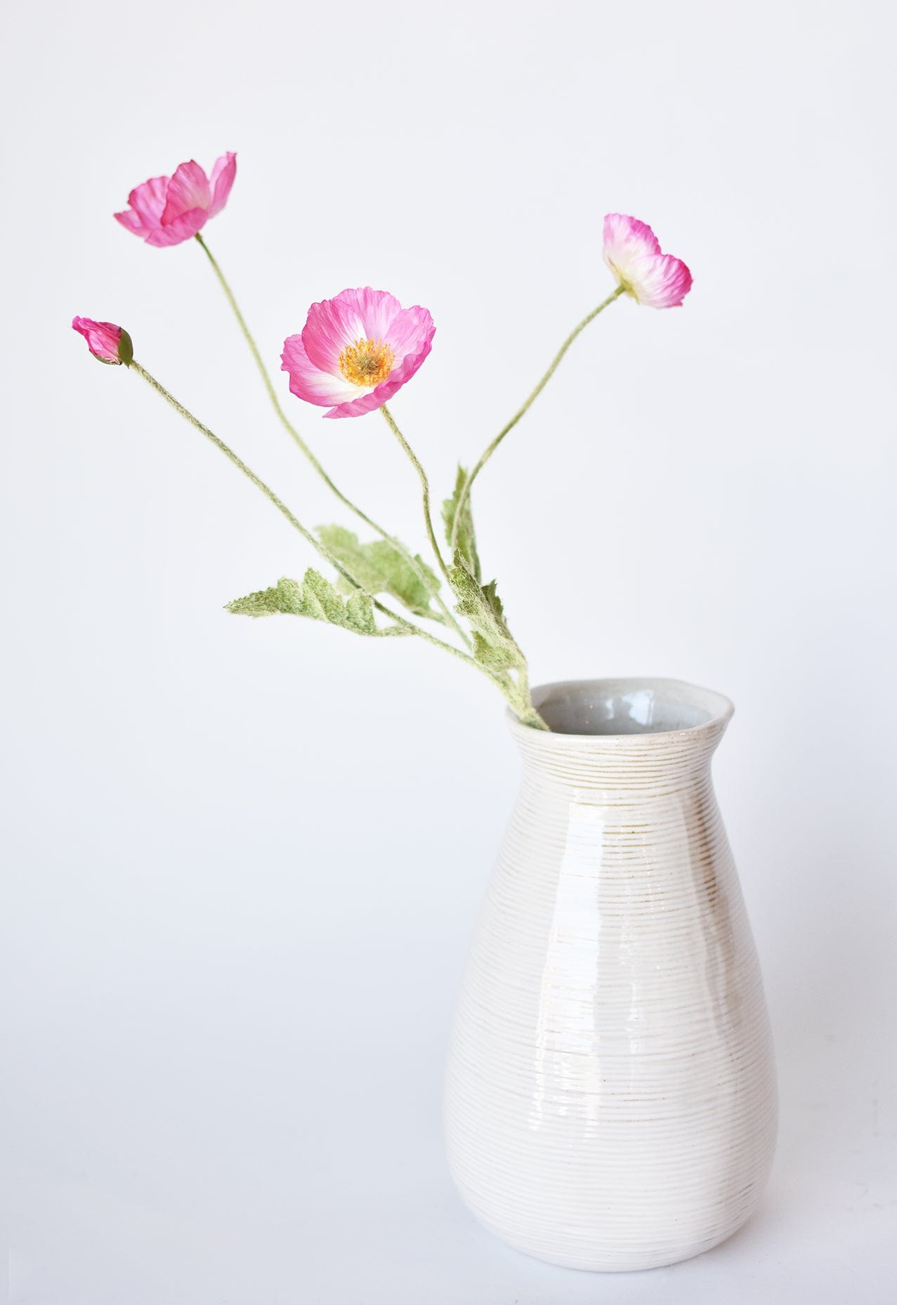 24&#x22; Faux Pink Poppy Stem