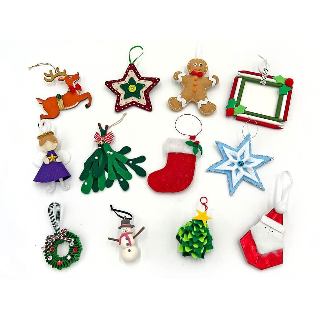 Christmas Ornaments Bundle - Kids Holiday Arts and Crafts Box