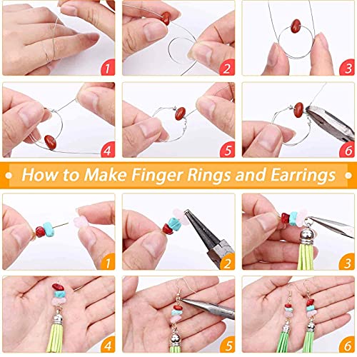 selizo Ring Making Kit with Crystal Beads 28 Colors Crystal Jewelry Making  Kit with Crystals Jewelry Wire Pliers and Earring Making Supplies for Jewelry  Making
