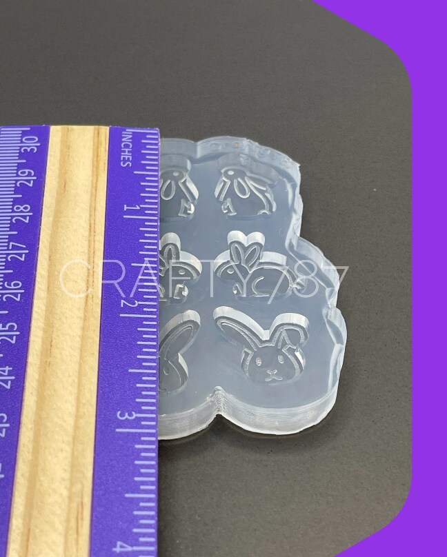 Bunny pallet Silicone Mold (A14)