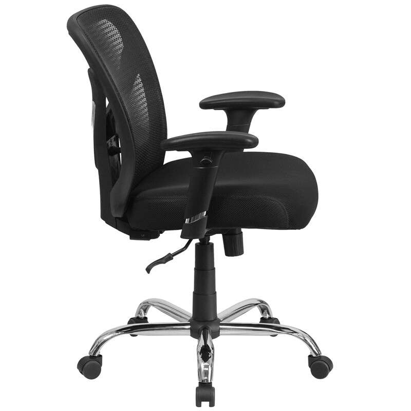 Big &#x26; Tall Office Chair | Adjustable Height Mesh Swivel Office Chair with Wheels