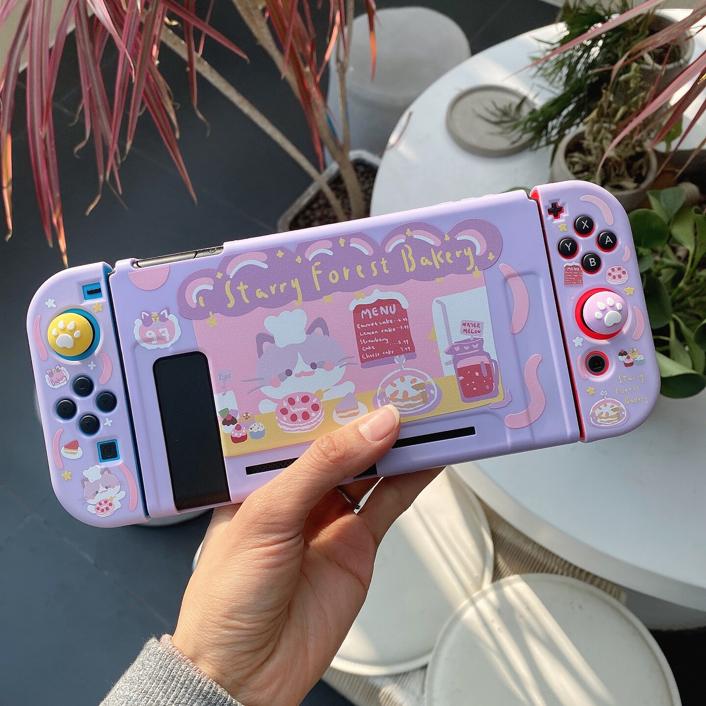 Starry Forest Cat Bakery Case for Nintendo Switch, Switch