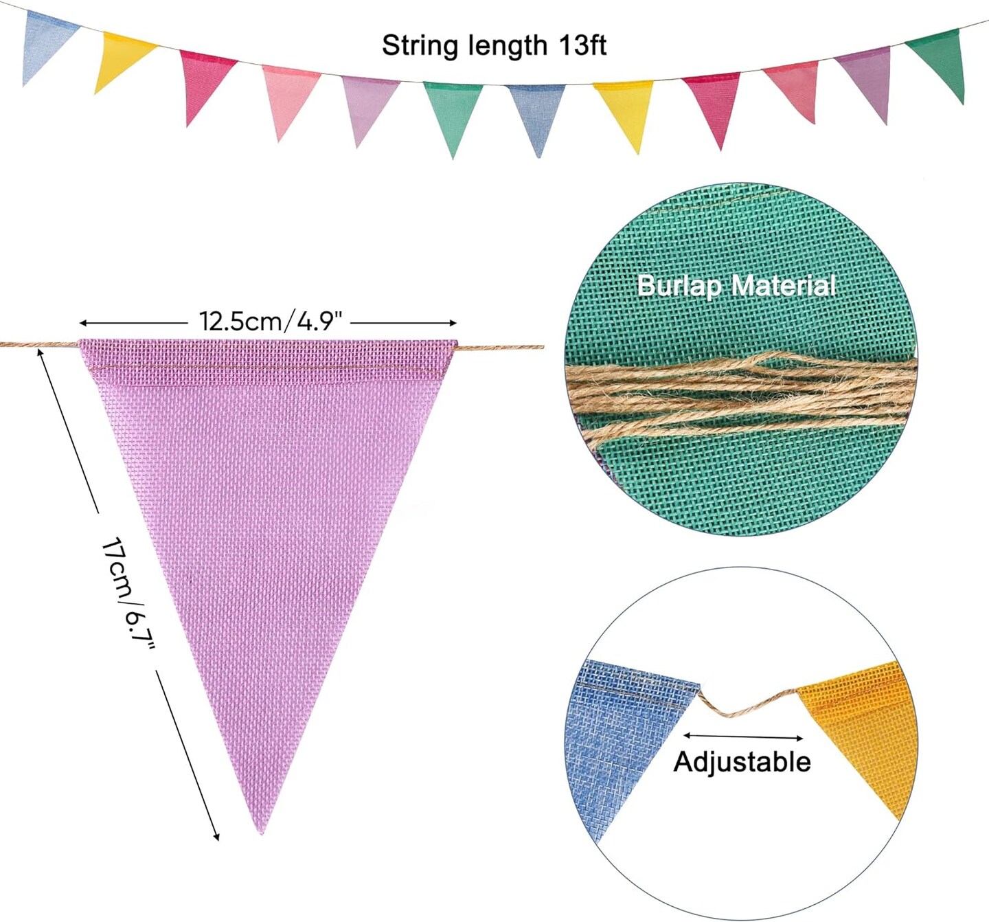 Pastel Pennant Banner Flags