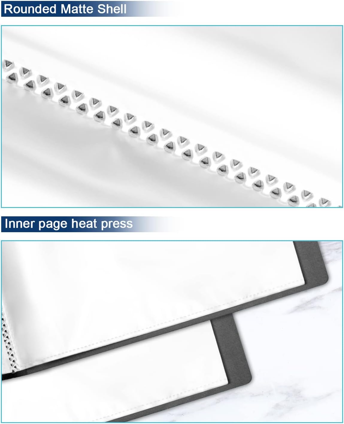 Portfolio Folder for Artwork Art Portfolio Binder 2 Packs 9"x12" Demo Book Black Portfolio Folder with Protective Film Binder with Plastic Sleeve 30 Pockets 60 Page Capacity