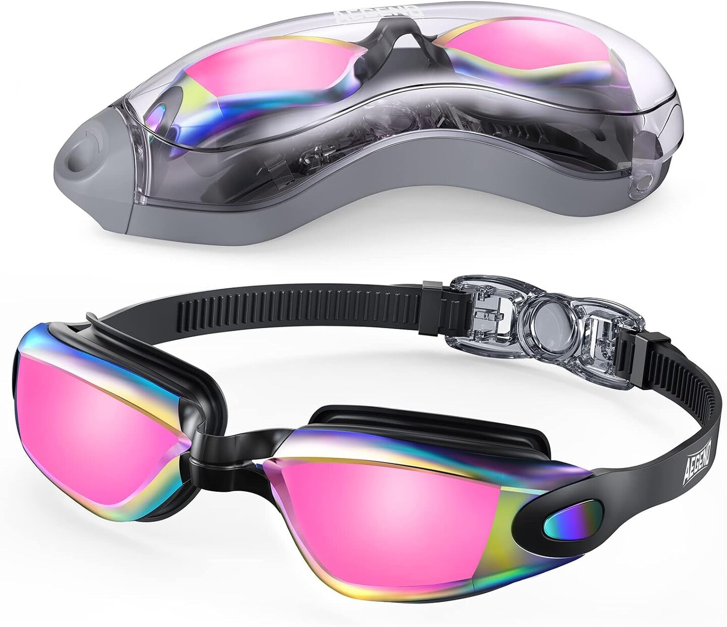 Swim Goggles, Swimming Goggles No Leaking Full Protection Adult Men Women Youth