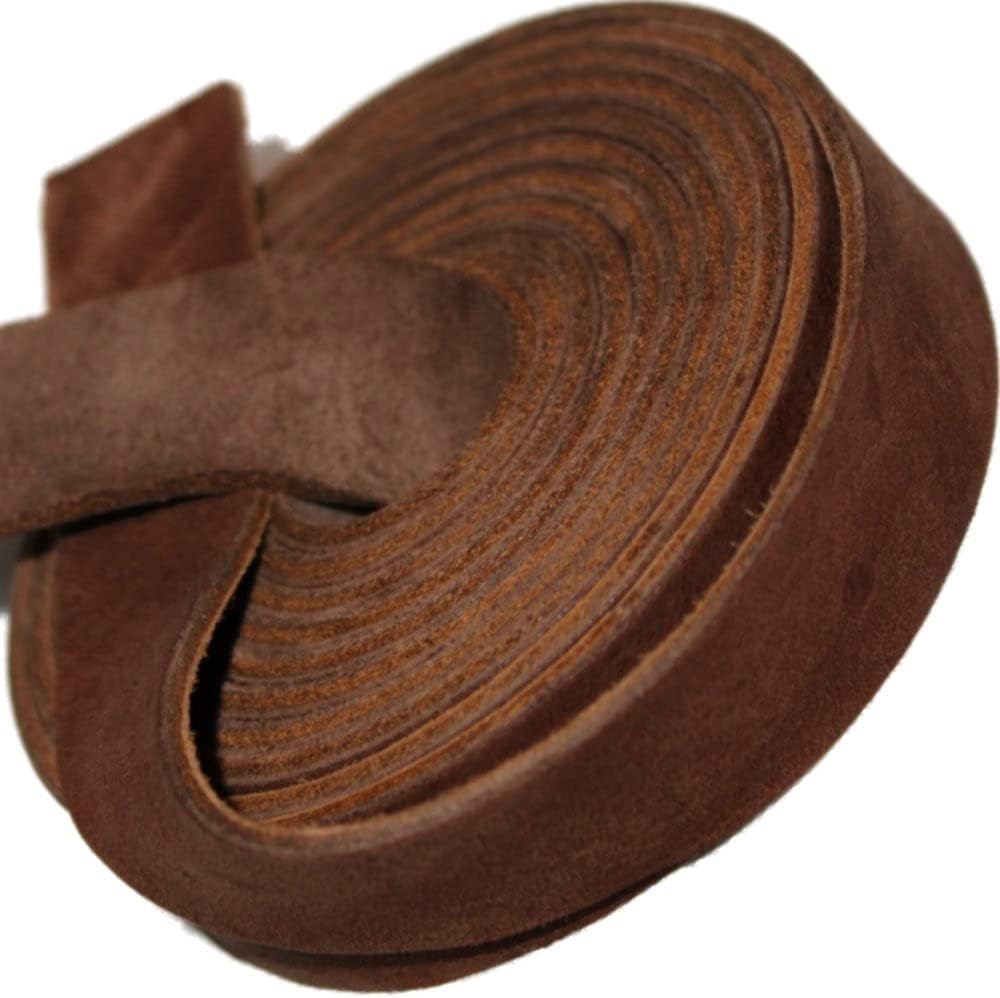 Leather Strap Medium Brown &#xBE; Inch Wide 72 Inches Long