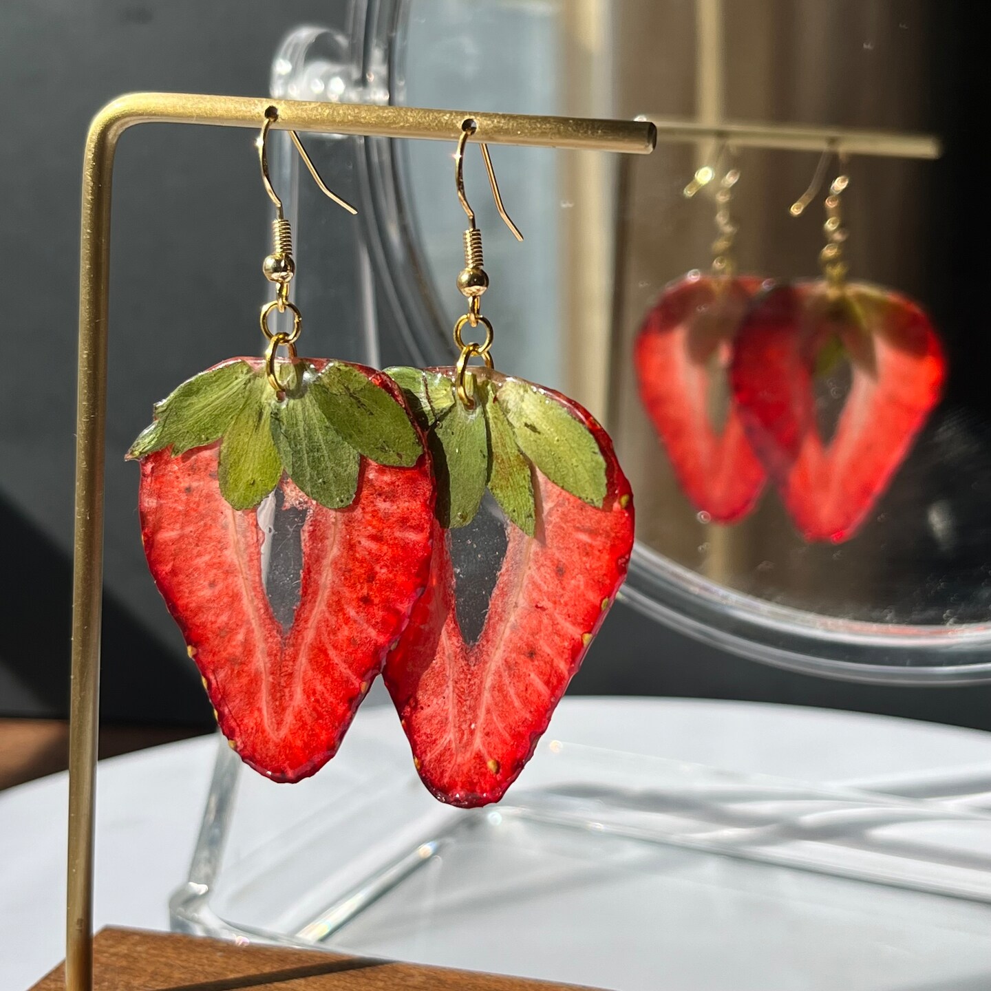 Very Berry Real Strawberry Fruit Earring Mother s Day Spring Summer Costume Jewelry Beautiful Birthday Gift Mothers Day Friend Gift MakerPlace by Michaels