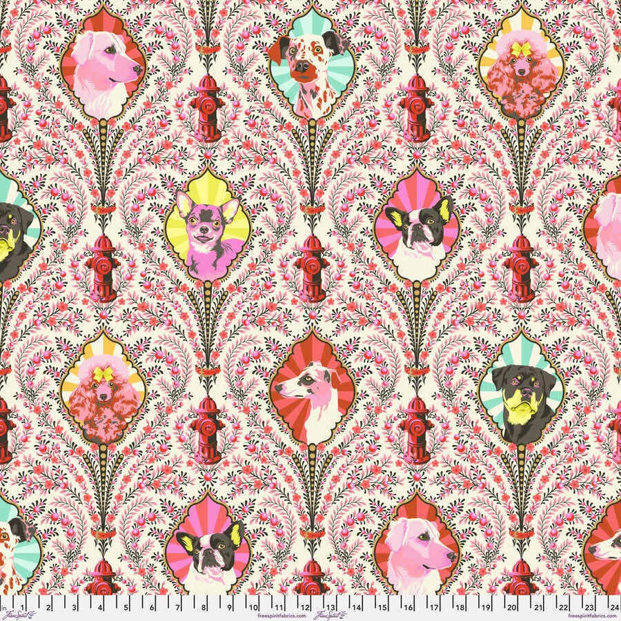 Puppy Dog Eyes - Blossom || Metallic Besties || Tula Pink