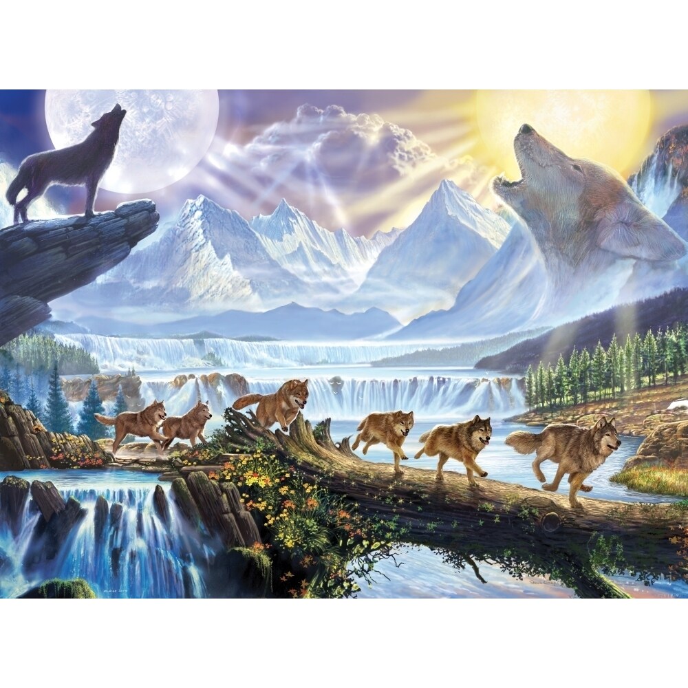 Running Wolves Poster Print By Steve Crisp