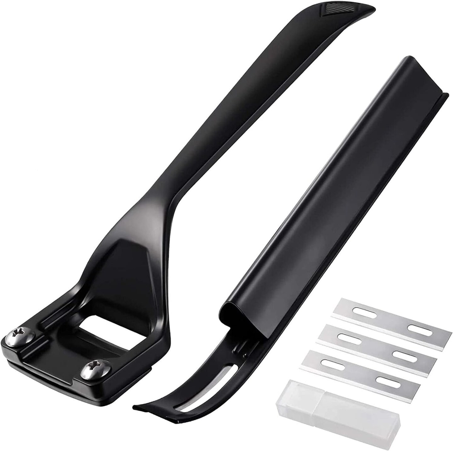 Metal Leather Skiver and Safety Beveler DIY Cutting Tool Kits with 6 Pieces Skiver Blades for Leather Craft DIY and Leather Making