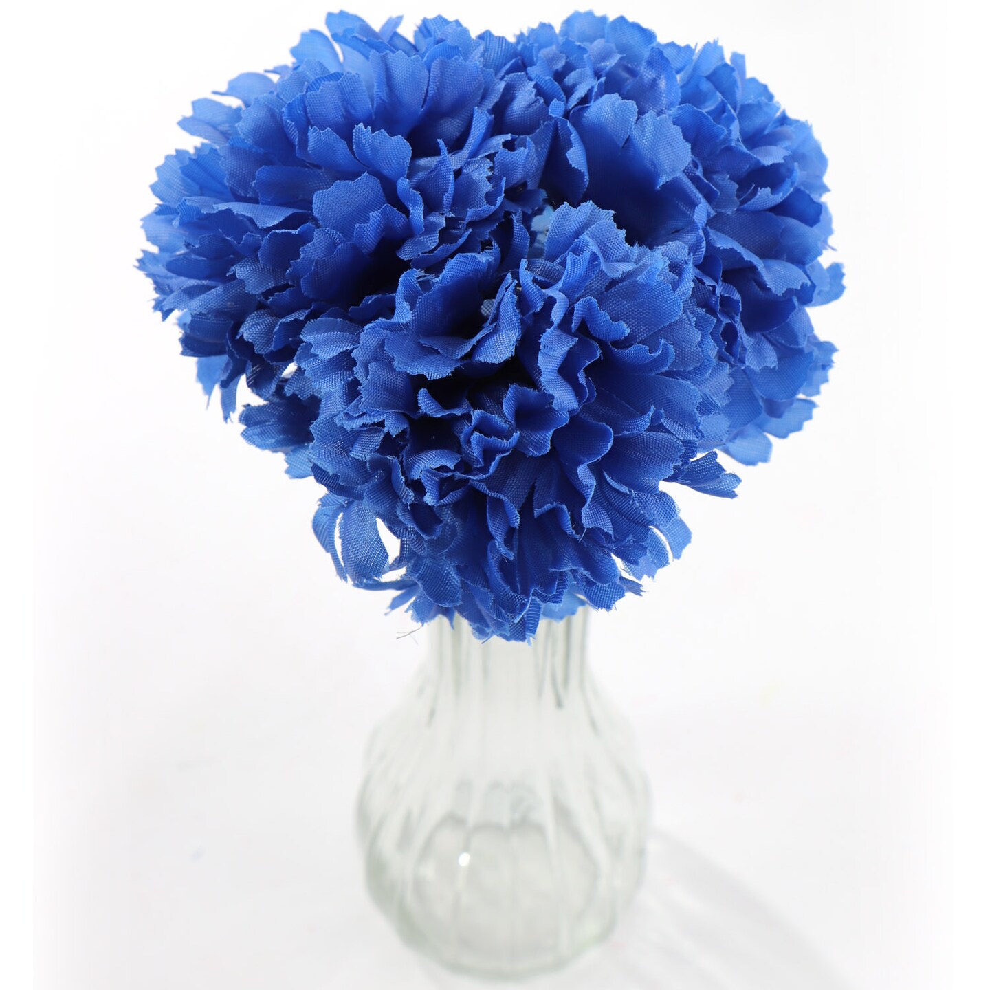 100-Pack: Royal Blue Carnation Picks, 5&#x22; Stems, 3.5&#x22; Wide by Floral Home&#xAE;, Floral Home by Artificial Flowers