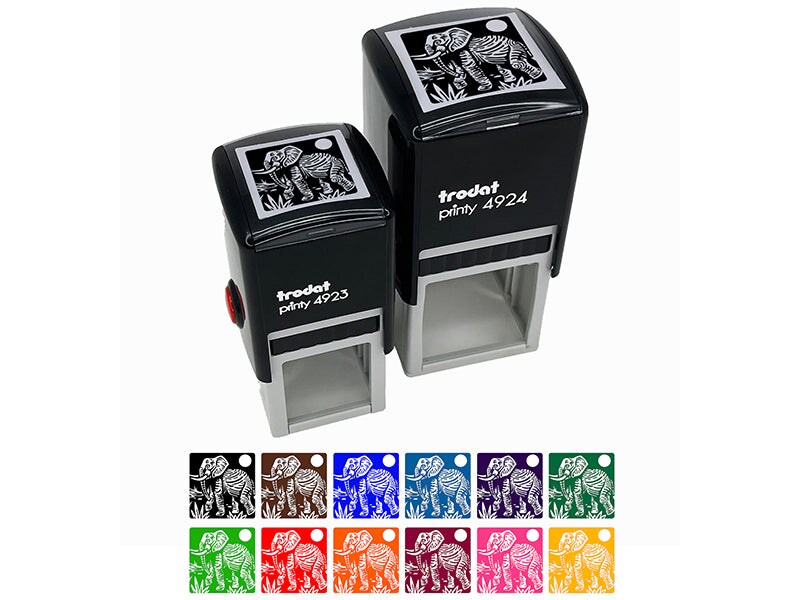 African Elephant Self-Inking Rubber Stamp Ink Stamper | Michaels